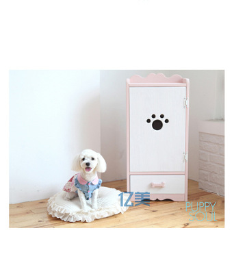 【烤漆可愛實(shí)用 寵物貓狗衣架衣柜 寵物儲(chǔ)物家具 收納置物柜帶抽屜】價(jià)格,廠家,圖片,寵物窩、籠,廣州億美展示柜制作-